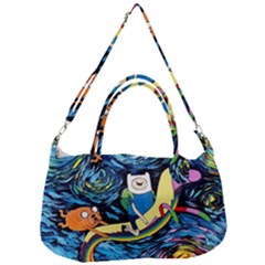 Adventure Time Art Starry Night Van Gogh Removable Strap Handbag by Modalart