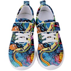 Adventure Time Art Starry Night Van Gogh Women s Velcro Strap Shoes by Modalart