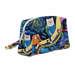 Adventure Time Art Starry Night Van Gogh Wristlet Pouch Bag (medium) by Modalart