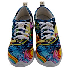 Adventure Time Art Starry Night Van Gogh Mens Athletic Shoes by Modalart