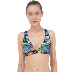 Adventure Time Art Starry Night Van Gogh Classic Banded Bikini Top by Modalart