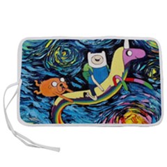 Adventure Time Art Starry Night Van Gogh Pen Storage Case (l) by Modalart