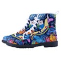 Adventure Time Art Starry Night Van Gogh Men s High-Top Canvas Sneakers View2