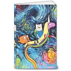 Adventure Time Art Starry Night Van Gogh 8  X 10  Softcover Notebook by Modalart