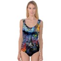 Castle Hogwarts Starry Night Print Van Gogh Parody Princess Tank Leotard  View1