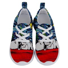 Dog House Vincent Van Gogh s Starry Night Parody Running Shoes by Modalart