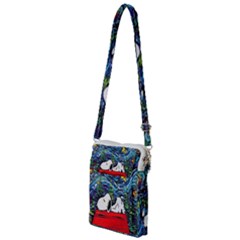 Dog House Vincent Van Gogh s Starry Night Parody Multi Function Travel Bag by Modalart