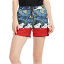 Dog House Vincent Van Gogh s Starry Night Parody Women s Runner Shorts View1