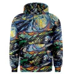 The Great Wall Nature Painting Starry Night Van Gogh Men s Core Hoodie by Modalart