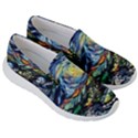 The Great Wall Nature Painting Starry Night Van Gogh Women s Lightweight Slip Ons View3