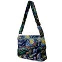 The Great Wall Nature Painting Starry Night Van Gogh Full Print Messenger Bag (L) View2