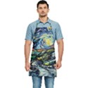 The Great Wall Nature Painting Starry Night Van Gogh Kitchen Apron View1