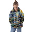 The Great Wall Nature Painting Starry Night Van Gogh Kids  Oversized Hoodie View1