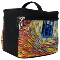 Tardis Starry Night Doctor Who Van Gogh Parody Make Up Travel Bag (big) by Modalart