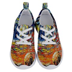 Tardis Starry Night Doctor Who Van Gogh Parody Running Shoes by Modalart