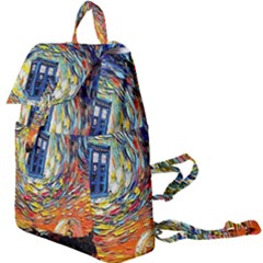 Tardis Starry Night Doctor Who Van Gogh Parody Buckle Everyday Backpack by Modalart