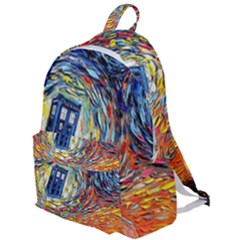 Tardis Starry Night Doctor Who Van Gogh Parody The Plain Backpack by Modalart