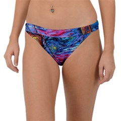 Golden Gate Bridge Starry Night Vincent Van Gogh Band Bikini Bottoms by Modalart