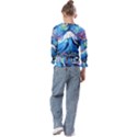 Mount Fuji Art Starry Night Van Gogh Kids  Cuff Sleeve Top View2