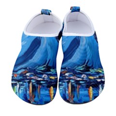 Mount Fuji Art Starry Night Van Gogh Kids  Sock-Style Water Shoes