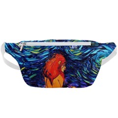 Lion Art Starry Night Van Gogh Waist Bag 