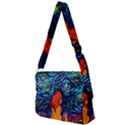 Lion Art Starry Night Van Gogh Full Print Messenger Bag (L) View2