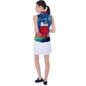 Red House Dog Cartoon Starry Night Women s Sleeveless Polo T-Shirt View2