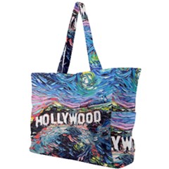 Hollywood Art Starry Night Van Gogh Simple Shoulder Bag by Modalart