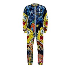 Art Cartoon Starry Night Van Gogh Onepiece Jumpsuit (kids)