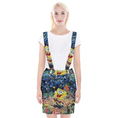 Art Cartoon Starry Night Van Gogh Braces Suspender Skirt by Modalart