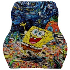 Art Cartoon Starry Night Van Gogh Car Seat Velour Cushion  by Modalart