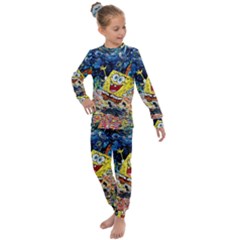 Art Cartoon Starry Night Van Gogh Kids  Long Sleeve Set 