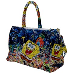 Art Cartoon Starry Night Van Gogh Duffel Travel Bag by Modalart