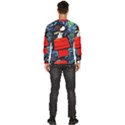 Dog Flying House Cartoon Starry Night Vincent Van Gogh Parody Men s Fleece Sweatshirt View4