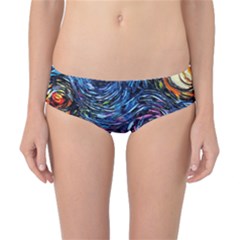 Cartoon Dog Vincent Van Gogh s Starry Night Parody Classic Bikini Bottoms by Modalart