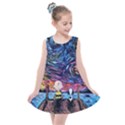 Cartoon Dog Vincent Van Gogh s Starry Night Parody Kids  Summer Dress View1