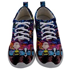 Cartoon Dog Vincent Van Gogh s Starry Night Parody Mens Athletic Shoes by Modalart