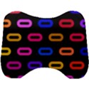 Pattern Background Structure Black Head Support Cushion View1