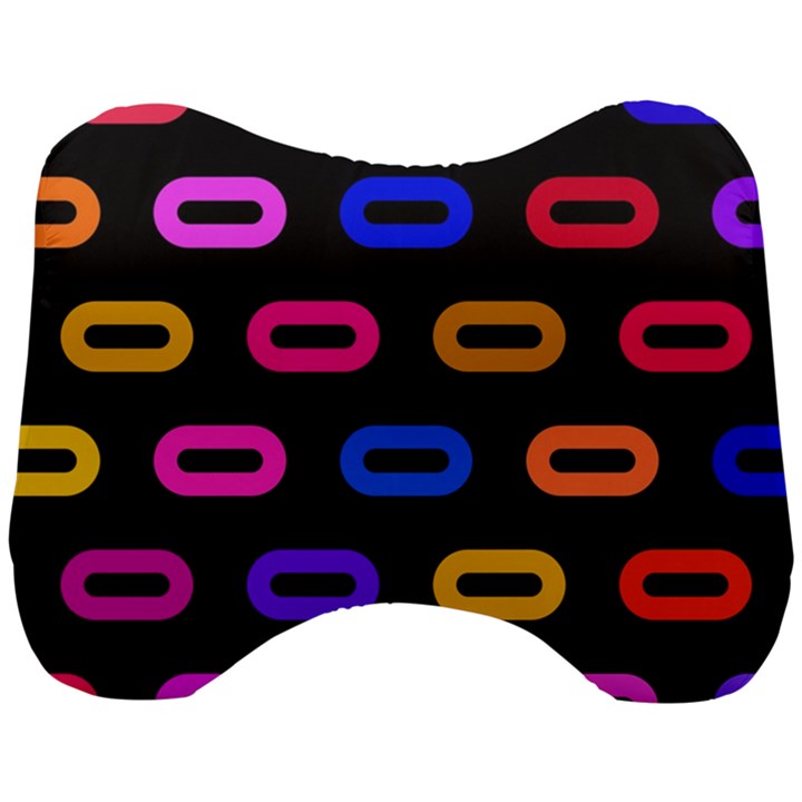 Pattern Background Structure Black Head Support Cushion