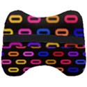 Pattern Background Structure Black Head Support Cushion View2