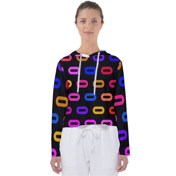 Pattern Background Structure Black Women s Slouchy Sweat