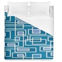 Geometric Rectangle Shape Linear Duvet Cover (Queen Size) View1