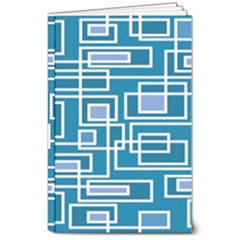 Geometric Rectangle Shape Linear 8  X 10  Softcover Notebook by Pakjumat