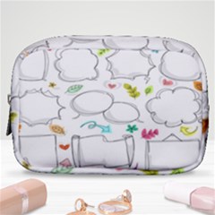 Set Chalk Out Chitchat Scribble Make Up Pouch (small) by Pakjumat