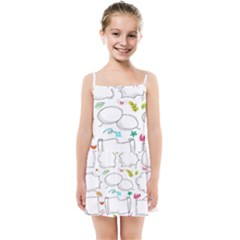 Set Chalk Out Chitchat Scribble Kids  Summer Sun Dress by Pakjumat