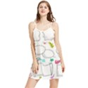 Set Chalk Out Chitchat Scribble Summer Frill Dress View1