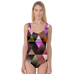 Abstract Geometric Triangles Shapes Princess Tank Leotard  by Pakjumat