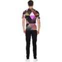 Abstract Geometric Triangles Shapes Men s Short Sleeve Rash Guard View2