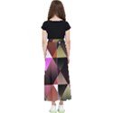 Abstract Geometric Triangles Shapes Kids  Flared Maxi Skirt View2