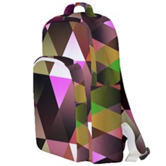 Abstract Geometric Triangles Shapes Double Compartment Backpack by Pakjumat